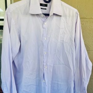 Hugo Boss Men’s Sz 16.5 Reg Fit Purple Dress Shirt